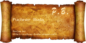 Puchner Buda névjegykártya